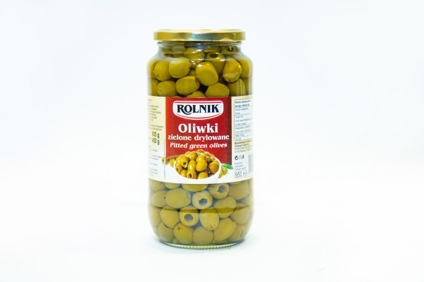 Pitted green olives 950ml