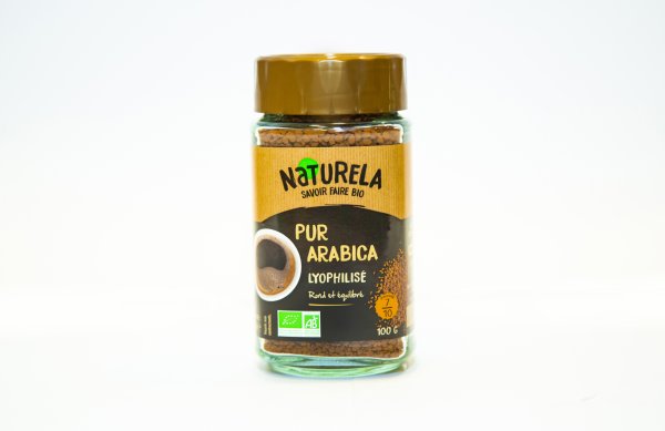 Органический растворимый кофе арабика naturela 100г