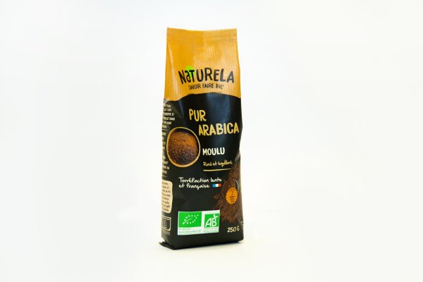 Organic ground coffee arabica naturela 250g